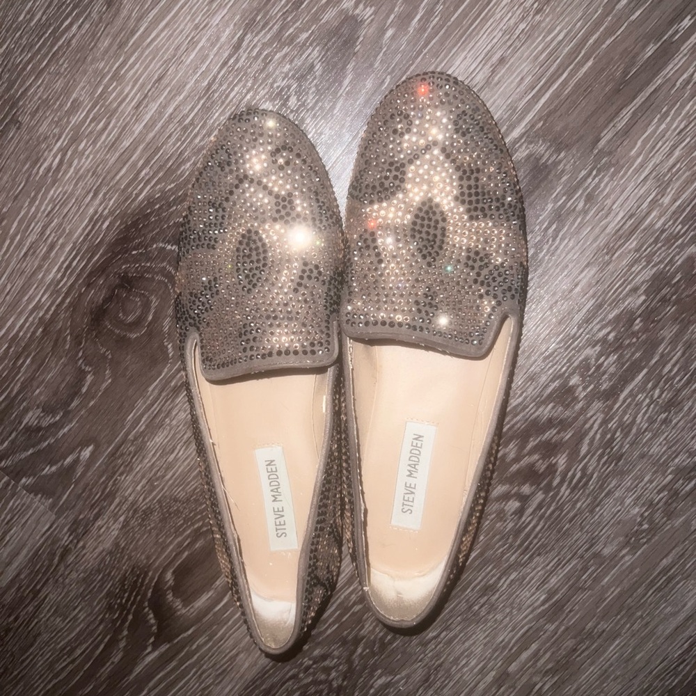 Steve Madden Sparkling Brown Slip-Ons